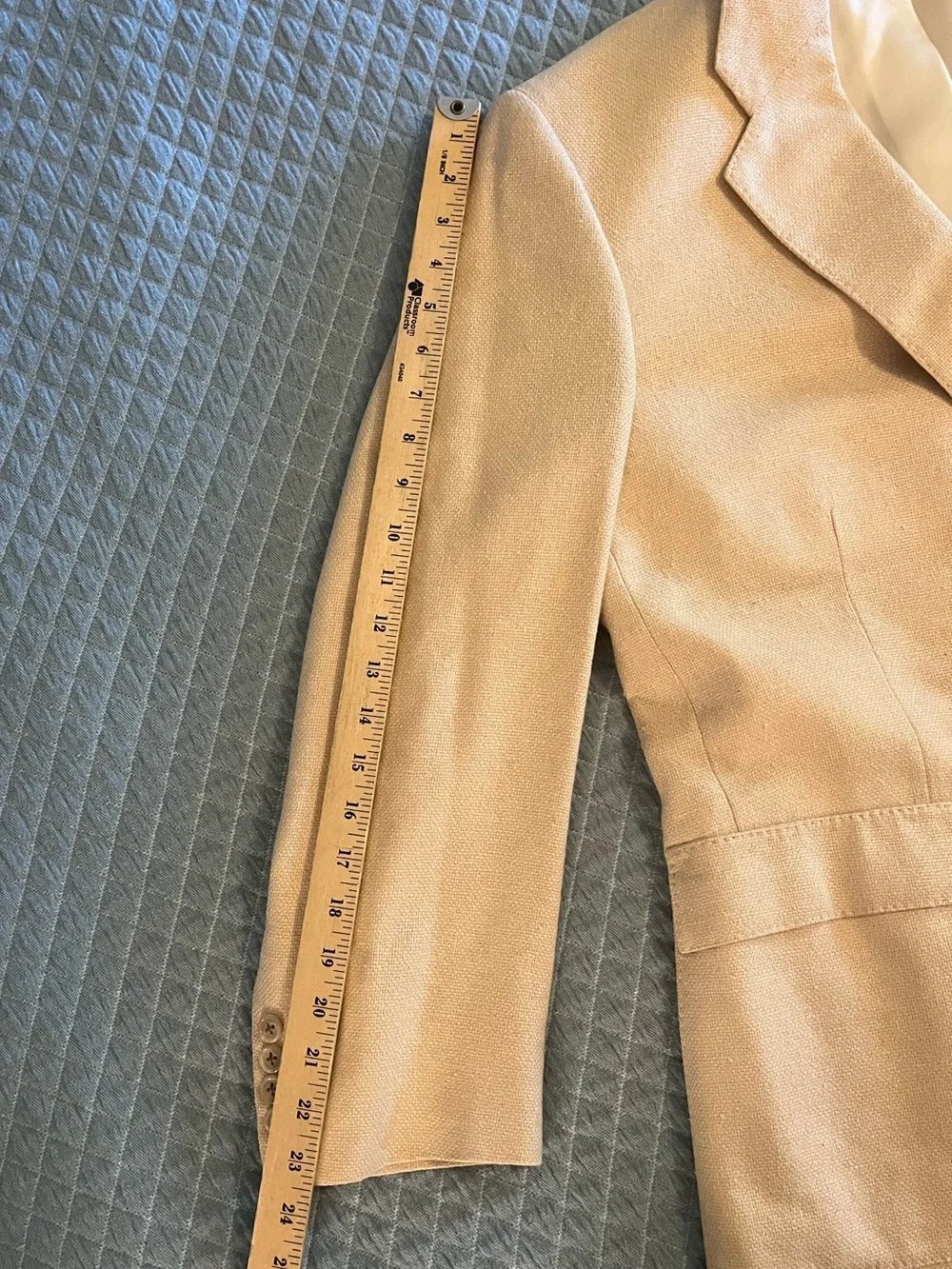 Miller Brothers with Loro Piana Custom Light Beige Cream Two-Button Sport Coat